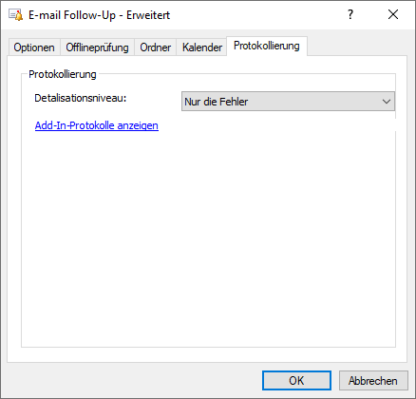 E-Mail Follow up Protokollierung