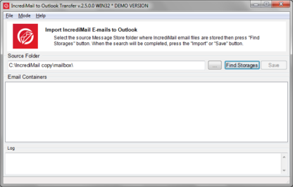 IncrediMail to Outlook Transfer - Home License (1 Jahr) – Bild 3