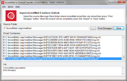 IncrediMail to Outlook Transfer - Home License (1 Jahr) – Bild 5